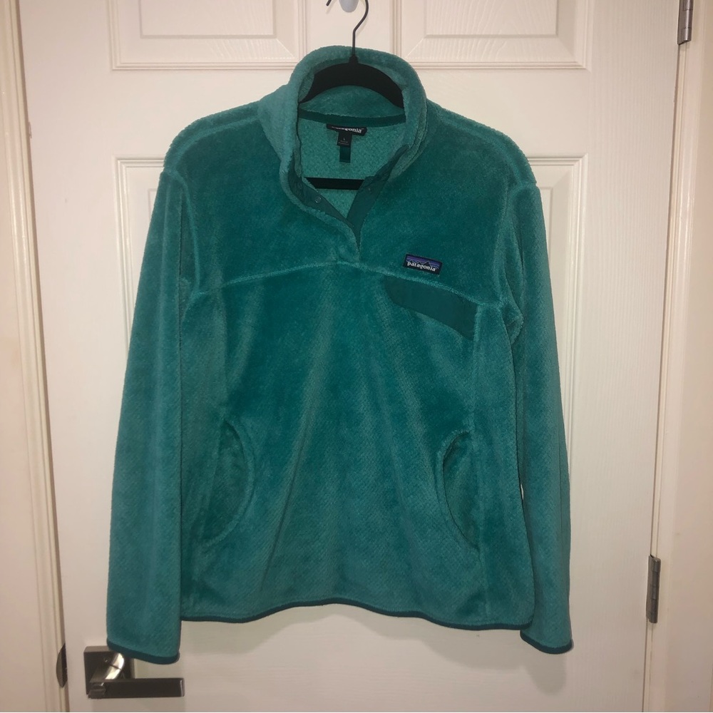 Patagonia Women’s Re-Tool Snap-T Fleece Pullover in Teal